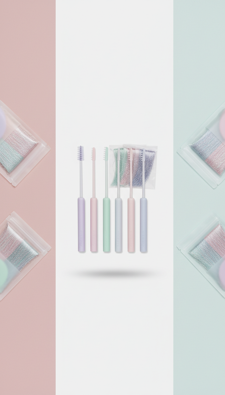 Sleek Pastel Tinsel Application Tool Set