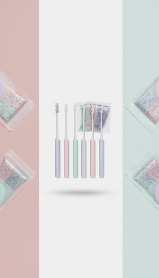 Sleek Pastel Tinsel Application Tool Set